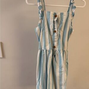 Carter's Blue and White Striped Casual Dress